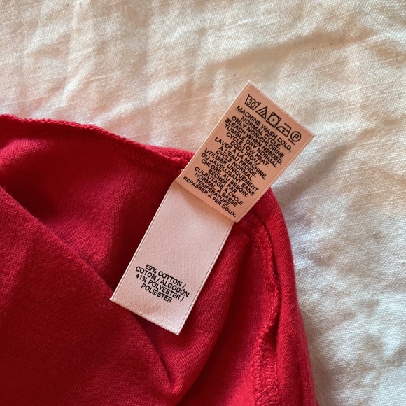 NWOT Victoria’s Secret red + white Stay the Night Racerback sleep cami tank top - Picture 10 of 11